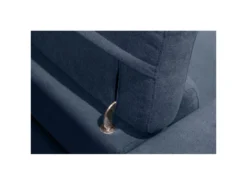 Canapé Relaxation Motorisé 2.5 Places En Tissu Bleu Pieds Bois - POLO -Canapé Soldes Boutique canape 10346677