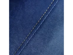 Canapé Angle Gauche Convertible Velours Bleu Et Piètement Bois - URSULE -Canapé Soldes Boutique canape 10686025