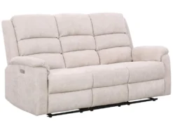 Canapé 3 Places Relax électrique En Tissu Beige Avec Tablette NEVERS 8 Canapé 3 Places Relax électrique En Tissu Beige Avec Tablette NEVERS -Canapé Soldes Boutique canape 10723907