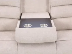 Canapé 3 Places Relax électrique En Tissu Beige Avec Tablette NEVERS 11 Canapé 3 Places Relax électrique En Tissu Beige Avec Tablette NEVERS -Canapé Soldes Boutique canape 10841413