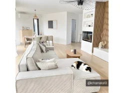 Ensemble Canapé D'angle Gauche Convertible Beige AMELIA Et Table Basse Dorée CHARLOTTE -Canapé Soldes Boutique canape 10888171