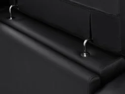 Canapé 3 Places Relax électrique En Cuir De Vachette Noir BREYT II -Canapé Soldes Boutique canape 10905273