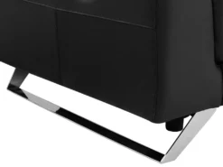 Canapé 3 Places Relax électrique En Cuir De Vachette Noir BREYT II -Canapé Soldes Boutique canape 10905289