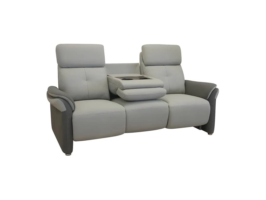 Canapé 3 Places Tissu Gris - AUSTRALIO 2 Canapé 3 Places Tissu Gris - AUSTRALIO – Image 2