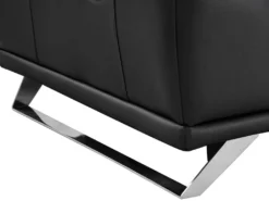 Canapé 3 Places Relax électrique En Cuir De Vachette Noir AZIDEE II -Canapé Soldes Boutique canape 11161453