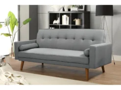 Canapé Clic-clac "Banny" - 188 X 80 X 108 Cm - 3 Places - Gris -Canapé Soldes Boutique canape 11176273