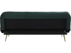 Canapé Clic Clac Velours "James" - 180 X 83 X 75 Cm - 3 Places - Vert Foncé. -Canapé Soldes Boutique canape 11176323