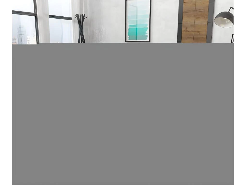 Canapé D'angle Convertible Gauche 4 Places Avec Coffre Joakim Noir Et Blanc 2 Canapé D'angle Convertible Gauche 4 Places Avec Coffre Joakim Noir Et Blanc – Image 2