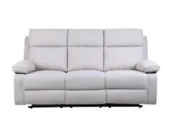 Canapé 3 Places Relax En Tissu Beige LANA -Canapé Soldes Boutique canape 11344981