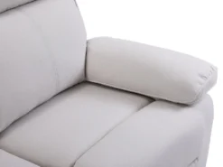 Canapé 3 Places Relax En Tissu Beige LANA -Canapé Soldes Boutique canape 11344991