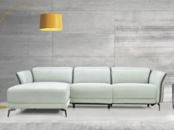 Canapé D'angle Gauche Relax électrique En Tissu Gris Clair Et Gris Anthracite GERALDINE -Canapé Soldes Boutique canape 11575889