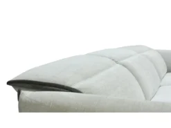 Canapé D'angle Droit Relax électrique En Tissu Gris Clair Et Gris Anthracite GERALDINE -Canapé Soldes Boutique canape 11576041