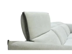 Canapé D'angle Droit Relax électrique En Tissu Gris Clair Et Gris Anthracite GERALDINE -Canapé Soldes Boutique canape 11576053