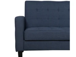 Canapé Convertible 3 Places En Tissu Bleu Foncé VEHKOO -Canapé Soldes Boutique canape 11655345