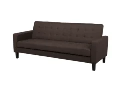 Canapé Convertible 3 Places En Tissu Marron VEHKOO 13 Canapé Convertible 3 Places En Tissu Marron VEHKOO -Canapé Soldes Boutique canape 11656523