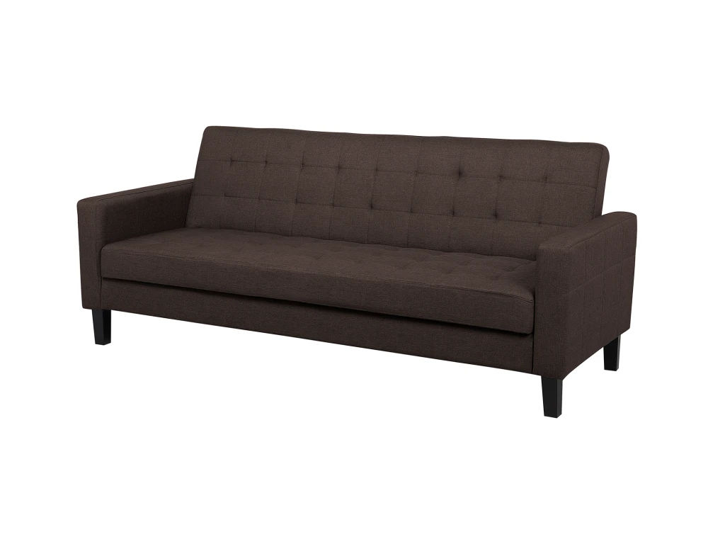 Canapé Convertible 3 Places En Tissu Marron VEHKOO 4 Canapé Convertible 3 Places En Tissu Marron VEHKOO – Image 4
