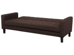 Canapé Convertible 3 Places En Tissu Marron VEHKOO 15 Canapé Convertible 3 Places En Tissu Marron VEHKOO -Canapé Soldes Boutique canape 11656527