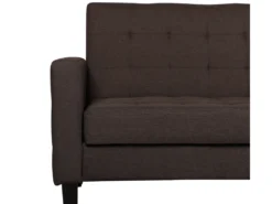 Canapé Convertible 3 Places En Tissu Marron VEHKOO 17 Canapé Convertible 3 Places En Tissu Marron VEHKOO -Canapé Soldes Boutique canape 11656531