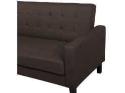 Canapé Convertible 3 Places En Tissu Marron VEHKOO 18 Canapé Convertible 3 Places En Tissu Marron VEHKOO -Canapé Soldes Boutique canape 11656533