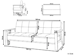 Canapé-lit En Tissu Gris Clair TJORN -Canapé Soldes Boutique canape 11753089