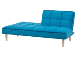 Canapé Convertible 3 Places En Tissu Bleu SILJAN -Canapé Soldes Boutique canape 11753827