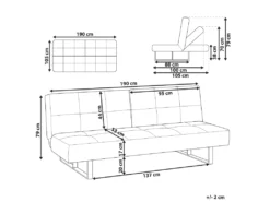 Canapé Convertible 3 Places En Tissu Beige Clair DUBLIN 11 Canapé Convertible 3 Places En Tissu Beige Clair DUBLIN -Canapé Soldes Boutique canape 11787701