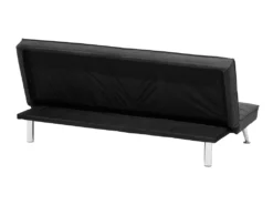 Canapé Convertible 3 Places En Tissu Gris HASLE -Canapé Soldes Boutique canape 11789365