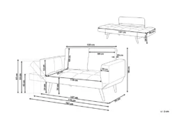 Canapé Convertible 2 Places En Tissu Rose BREKKE -Canapé Soldes Boutique canape 11889661