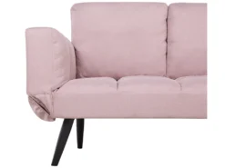 Canapé Convertible 2 Places En Tissu Rose BREKKE -Canapé Soldes Boutique canape 11889671