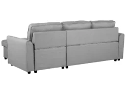 Canapé Angle Côté Droit Convertible En Tissu Gris Clair 3 Places NESNA -Canapé Soldes Boutique canape 11891063