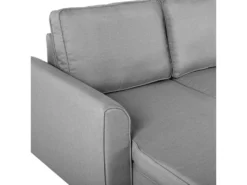 Canapé Angle Côté Droit Convertible En Tissu Gris Clair 3 Places NESNA -Canapé Soldes Boutique canape 11891065