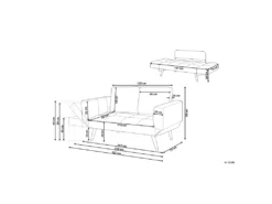 Canapé Convertible 2 Places En Tissu Gris Foncé BREKKE -Canapé Soldes Boutique canape 11893343