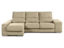 Canapé D'angle Gauche Relax En Tissu Beige Avec Têtières FERNANDO -Canapé Soldes Boutique canape 11910313