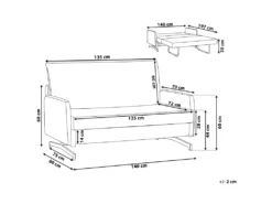 Canapé Convertible 2 Places En Tissu Rose BELFAST -Canapé Soldes Boutique canape 11919093