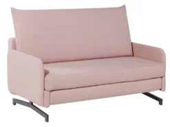 Canapé Convertible 2 Places En Tissu Rose BELFAST -Canapé Soldes Boutique canape 11919095