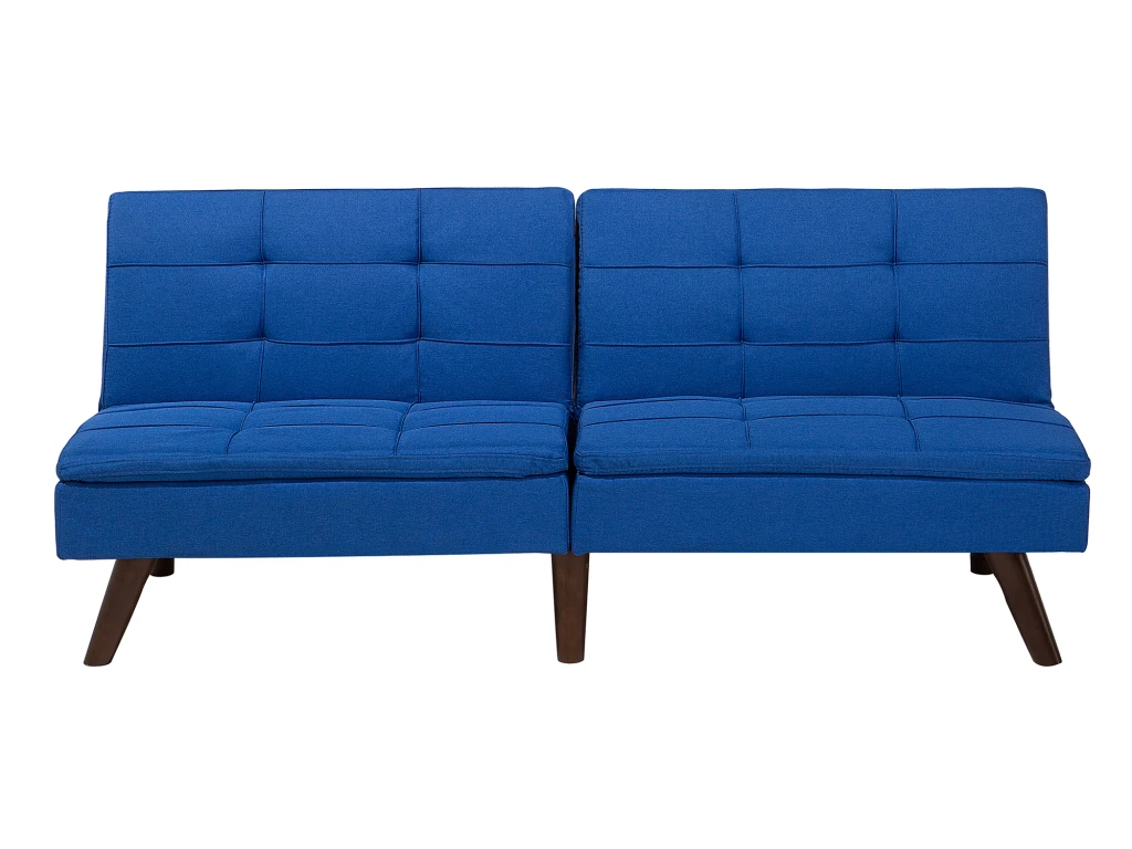 Canapé Convertible 3 Places En Tissu Bleu Cobalt RONNE 2 Canapé Convertible 3 Places En Tissu Bleu Cobalt RONNE – Image 2