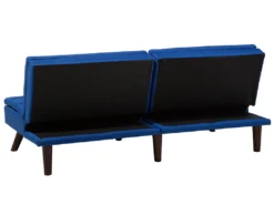 Canapé Convertible 3 Places En Tissu Bleu Cobalt RONNE 13 Canapé Convertible 3 Places En Tissu Bleu Cobalt RONNE -Canapé Soldes Boutique canape 11919351