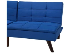 Canapé Convertible 3 Places En Tissu Bleu Cobalt RONNE 14 Canapé Convertible 3 Places En Tissu Bleu Cobalt RONNE -Canapé Soldes Boutique canape 11919353