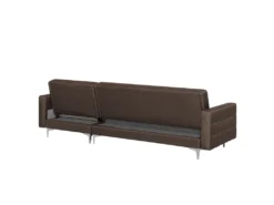 Canapé Angle Gauche Convertible En Tissu Marron Foncé 4 Places ABERDEEN -Canapé Soldes Boutique canape 11919807