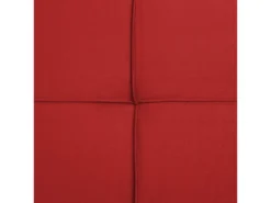 Canapé Convertible 3 Places En Tissu Rouge HASLE -Canapé Soldes Boutique canape 11921927