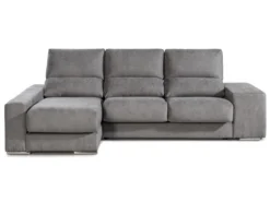 Canapé D'angle Gauche Relax En Tissu Gris Avec Têtières FERNANDO -Canapé Soldes Boutique canape 11930707