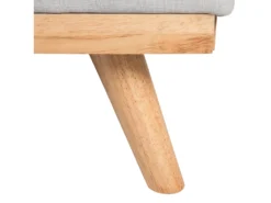 Canapé Convertible 3 Places En Tissu Gris Clair FROYA -Canapé Soldes Boutique canape 11943303