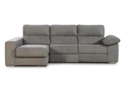 Canapé D'angle Gauche Relax électrique Avec Têtières En Tissu Gris DIDIUS -Canapé Soldes Boutique canape 11945115