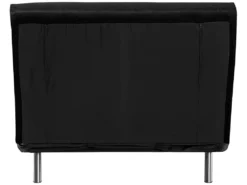 Banquette Convertible 1 Place En Tissu Noir FARRIS -Canapé Soldes Boutique canape 12011647