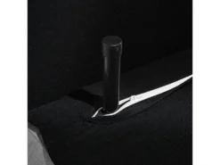 Banquette Convertible 1 Place En Tissu Noir FARRIS -Canapé Soldes Boutique canape 12011649