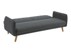 NORA - Canapé Scandinave Convertible Gris Foncé Avec Pieds En Bois -Canapé Soldes Boutique canape 12221219