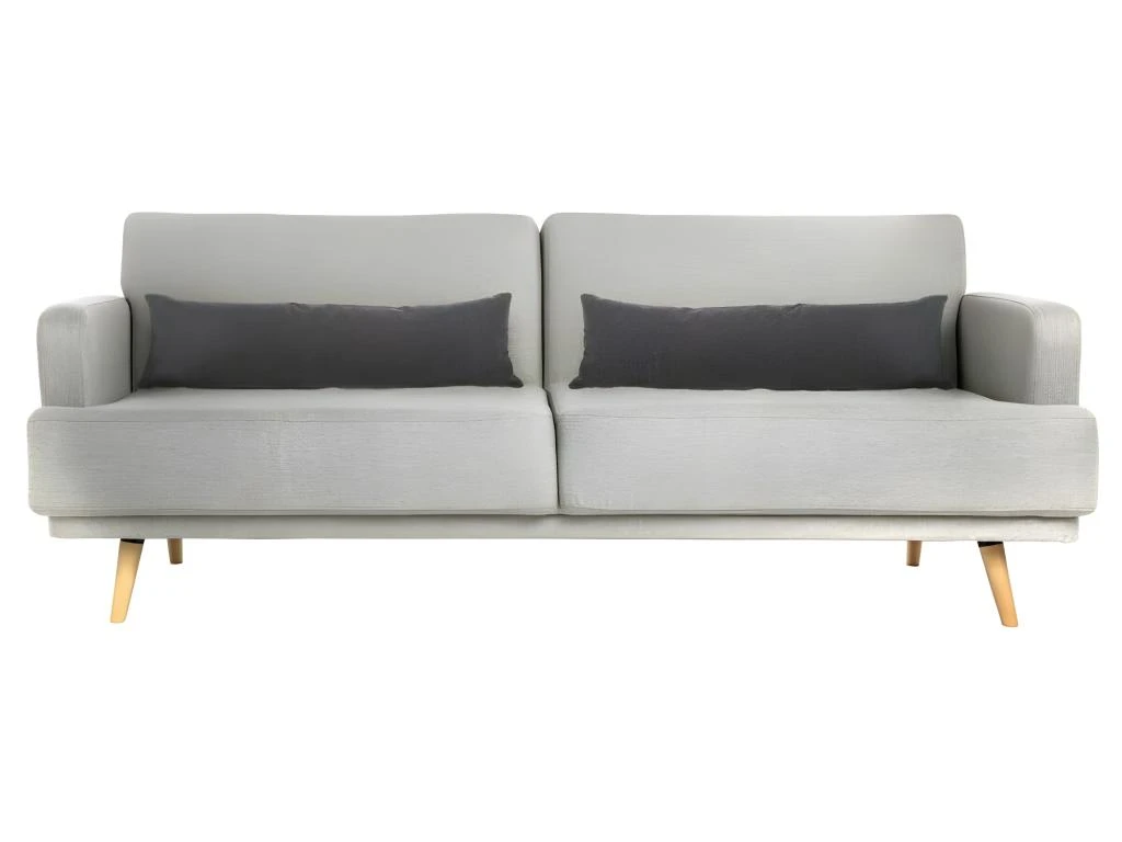 Canapé Convertible 3 Places Gris Jack Atmosphera - Gris Clair 1 Canapé Convertible 3 Places Gris Jack Atmosphera - Gris Clair