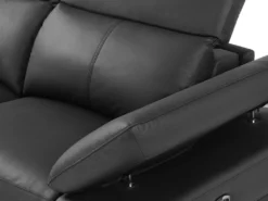 Canapé D'angle Gauche Relax électrique En Cuir De Vachette Noir PUNO II -Canapé Soldes Boutique canape 12291707