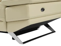 Canapé D'angle Gauche Relax électrique En Cuir De Vachette Beige PUNO II -Canapé Soldes Boutique canape 12292059