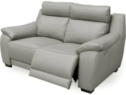 Canapé 2 Places Avec 2 Relax En 100% Tout Cuir épais Luxe Italien - 2 Relax électriques, Gris Clair. BERN 10 Canapé 2 Places Avec 2 Relax En 100% Tout Cuir épais Luxe Italien - 2 Relax électriques, Gris Clair. BERN -Canapé Soldes Boutique canape 12304979